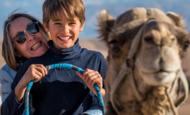 camel ride agafay familie trip